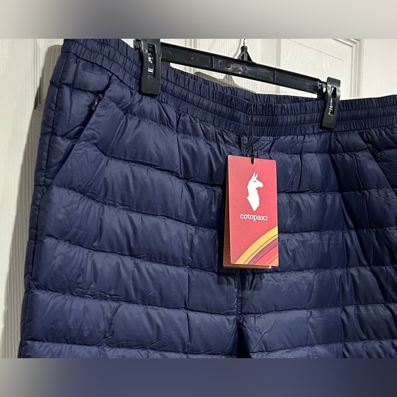 Cotopaxi Men's XL Fuego Down Pant Maritime Stripes Blue NWT 800-fill Down - Picture 3 of 8